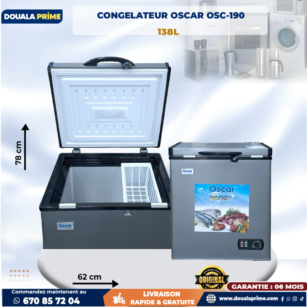 Congélateur OSCAR– Grande capacité & économie d’énergie | Achat en ligne