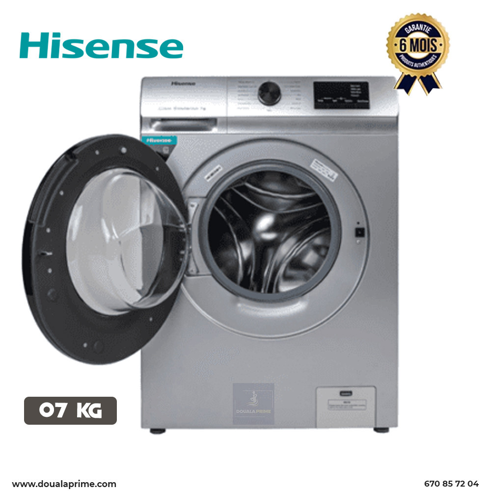 Machine à laver Hisense WFVB7012MS 7Kg Automatique – Puissance et Performance