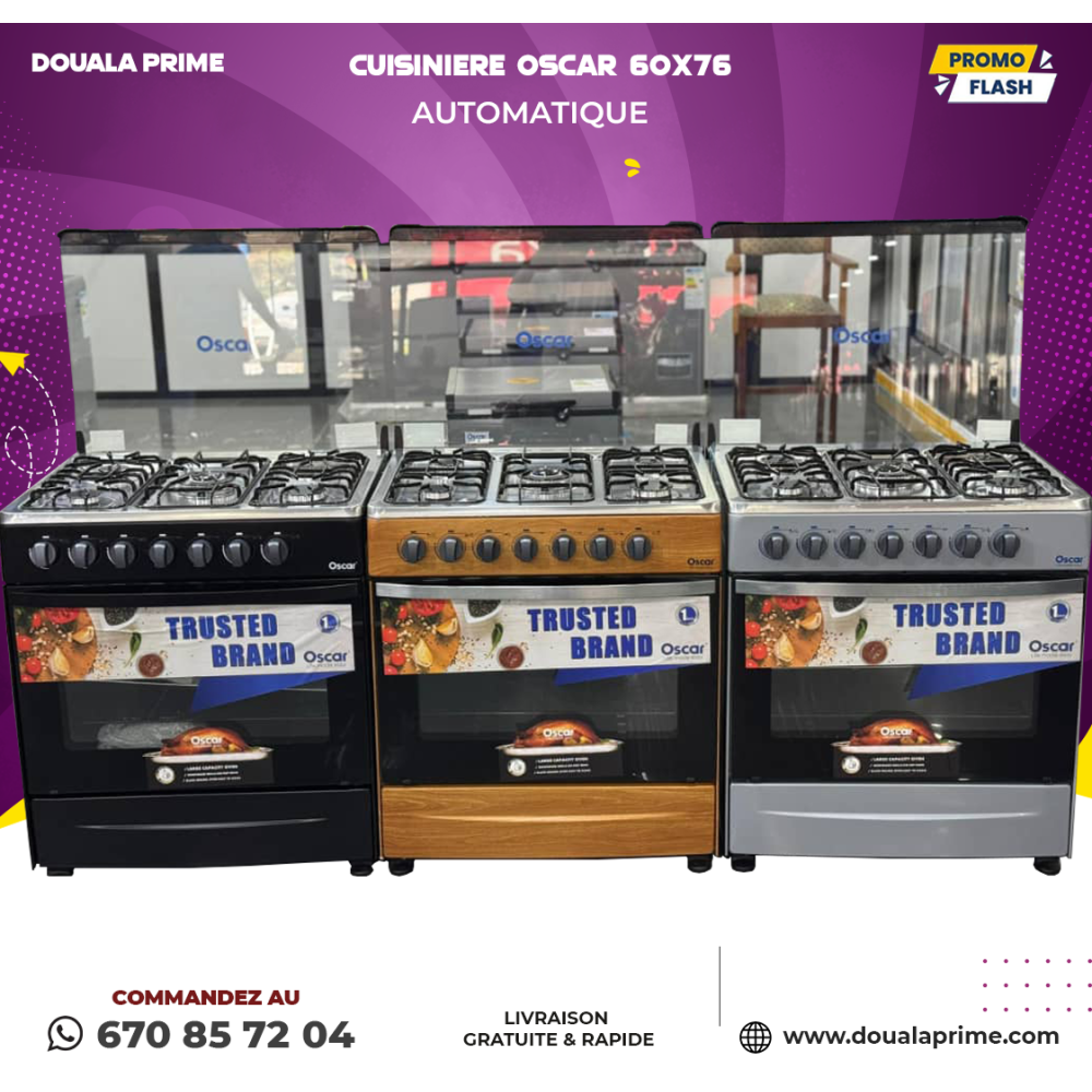 Cuisinière gaz et électrique – Performance & fiabilité