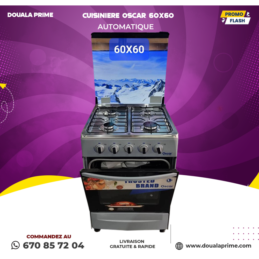 Cuisinière gaz et électrique – Performance & fiabilité