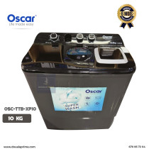 Machine à laver OSCAR OSC-TTB-XP10 Semi-Automatique 10Kg – Puissance et Fiabilité