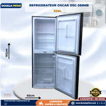 OSCAR DOUBLE DOOR FRIDGE -350L