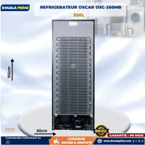OSCAR DOUBLE DOOR FRIDGE -350L