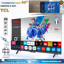 TV SMART 65 pouces 4K Ultra HD - Image nette et couleurs vives | Marque TCL