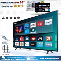 SMART TV 55-inch 4K Ultra HD - Sharp image and vivid colors | Brand ROCH