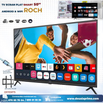 SMART TV 50-inch 4K Ultra HD - Sharp image and vivid colors | Brand ROCH