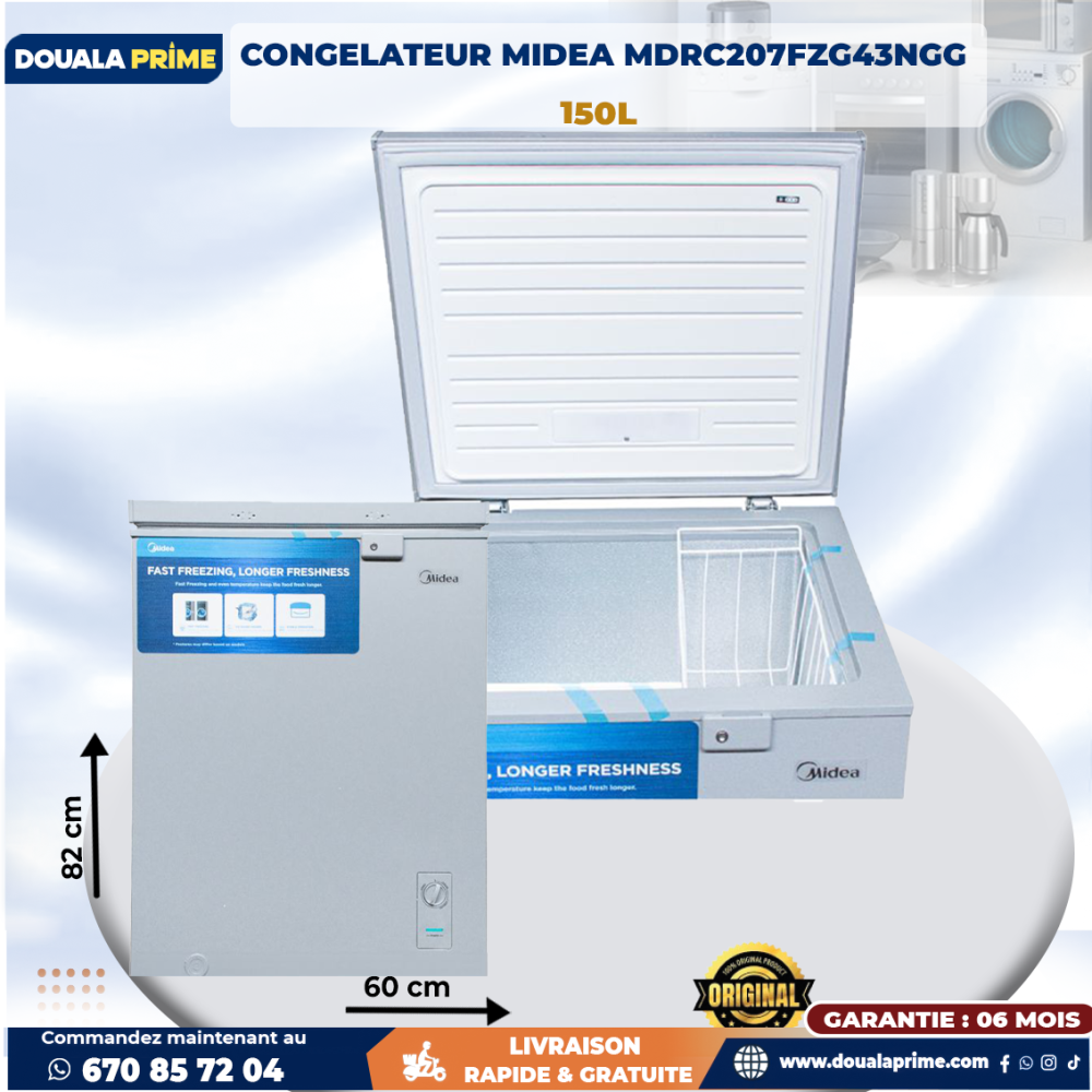 MIDEA Freezer – Large Capacity & Energy Saving | Buy online