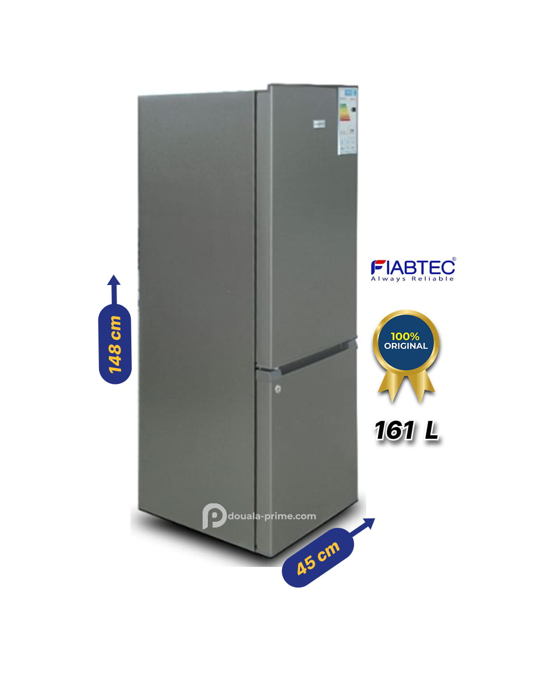 REFRIGERATEUR COMBINE FIABTEC FTBMS-316DF  161L