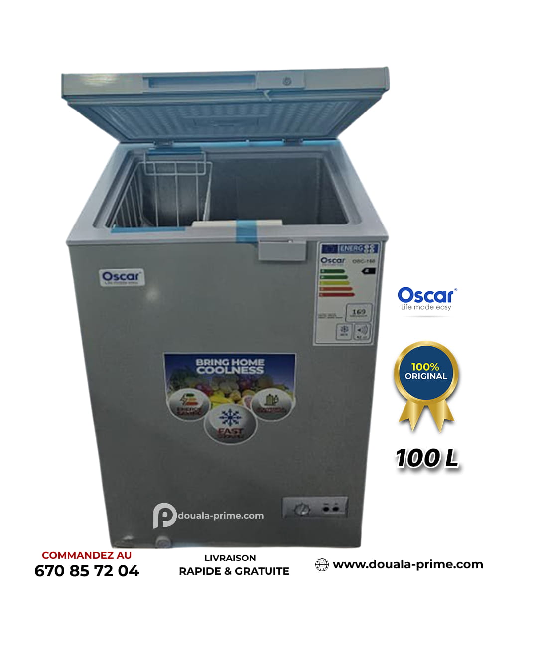 CONGELATEUR COFFRE OSCAR OSC-150 100L