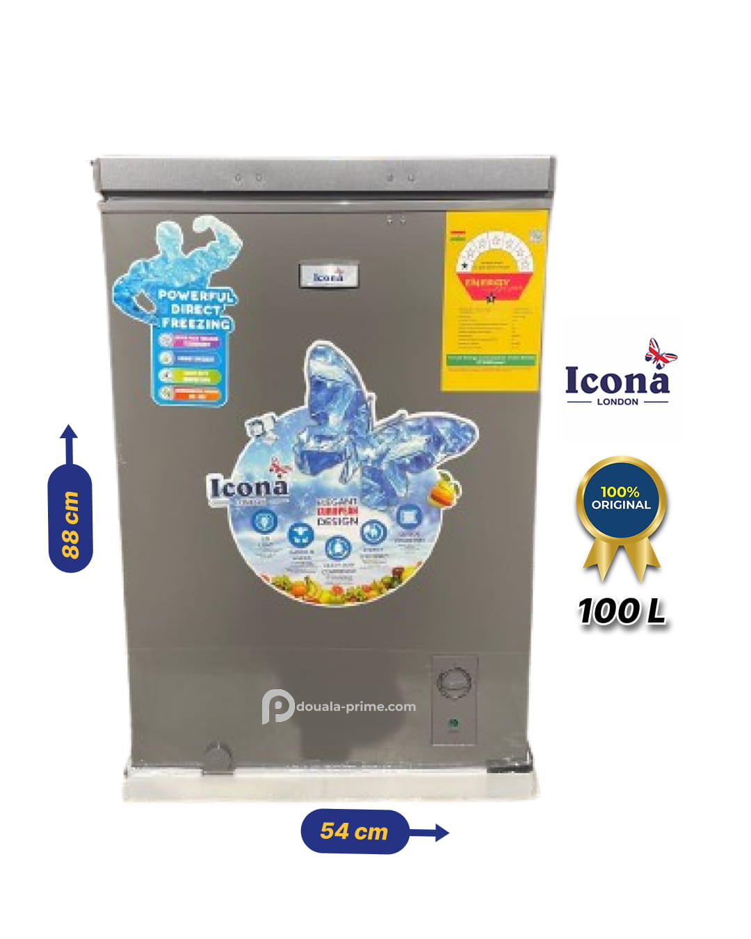 Congélateur coffre ICONA LONDON - ILCF-140L - 100L