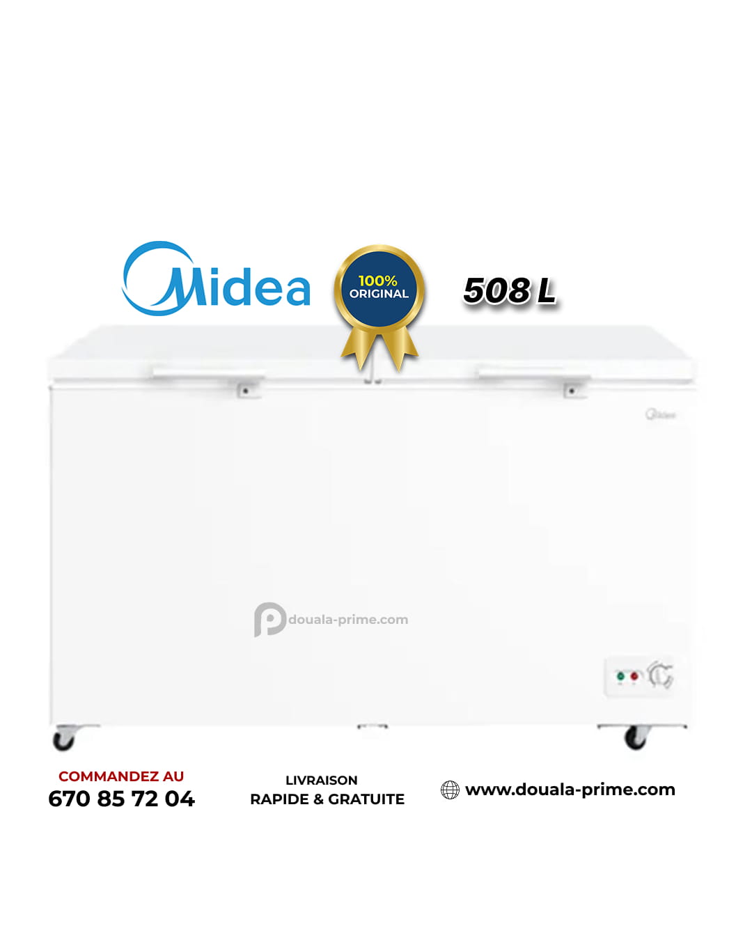 Congelateur Coffre - NO FROST - MIDEA - MDRC698FZE01 - 508L