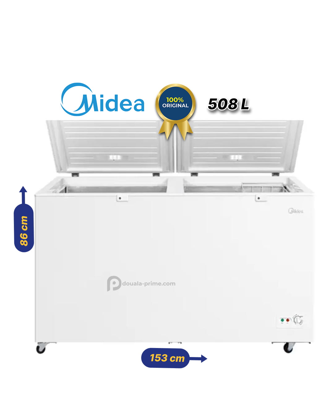 Congelateur Coffre - NO FROST - MIDEA - MDRC698FZE01 - 508L