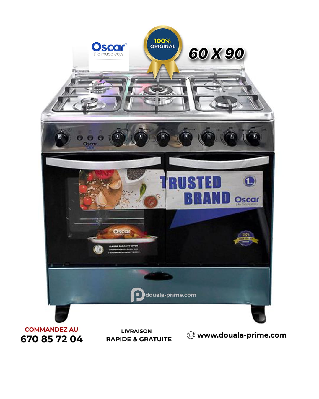 CUISINIERE AUTOMATIQUE OSCAR  60X90