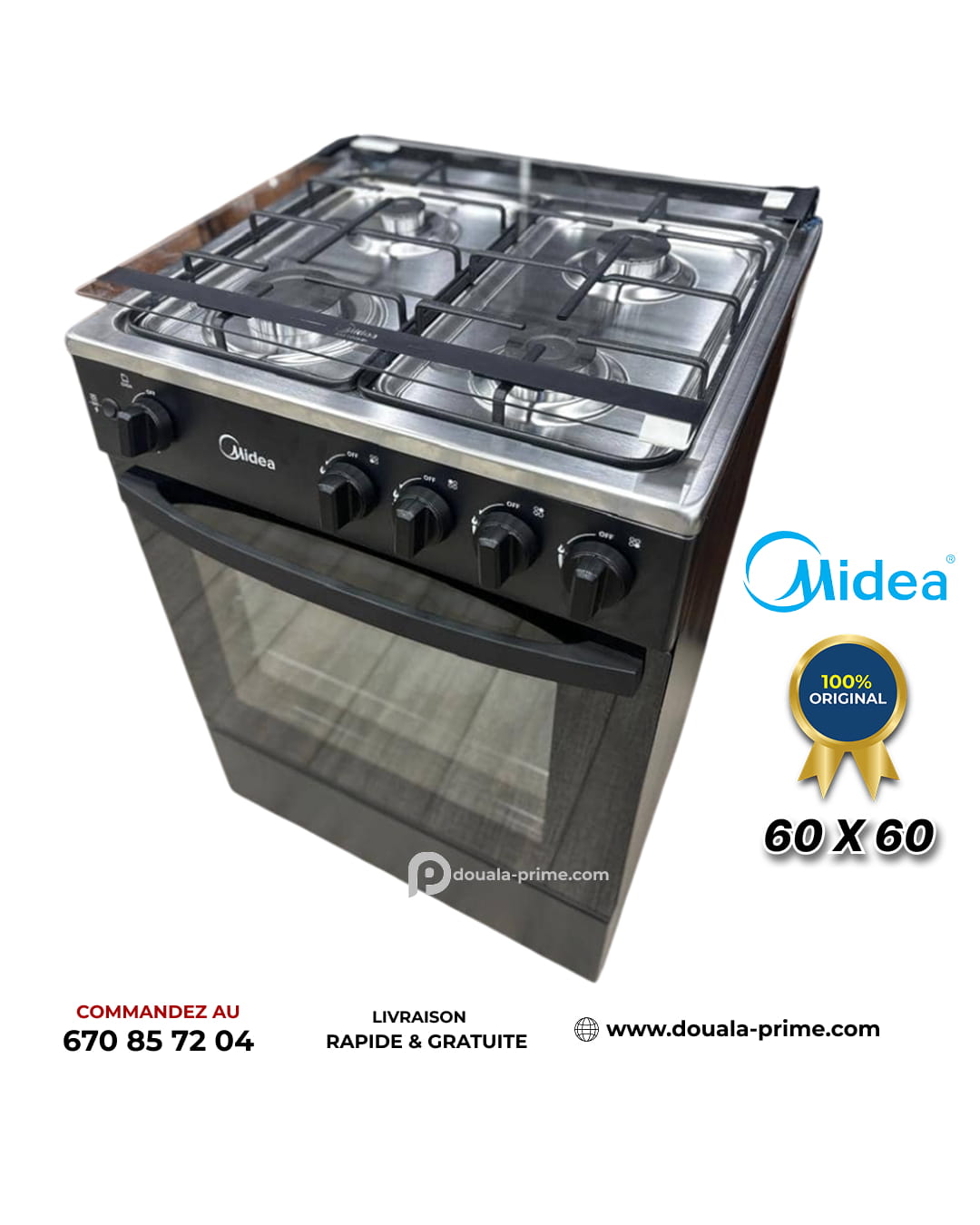 CUISINIERE AUTOMATIQUE MIDEA  60X60
