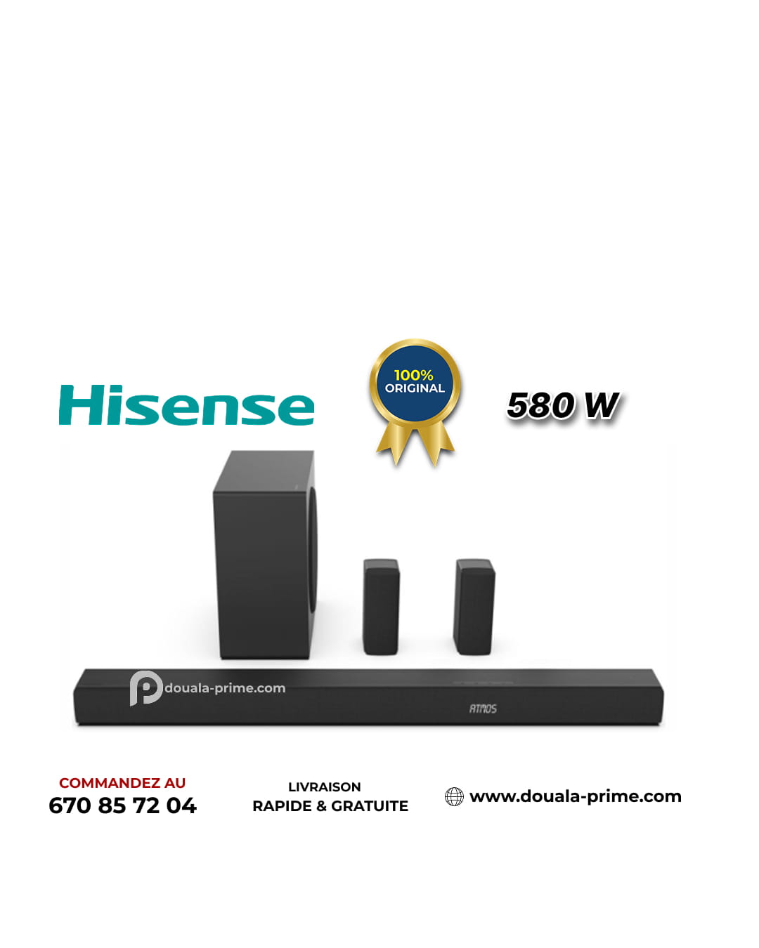 Barre de son 5.1 CH, 580 W  AX5100Q