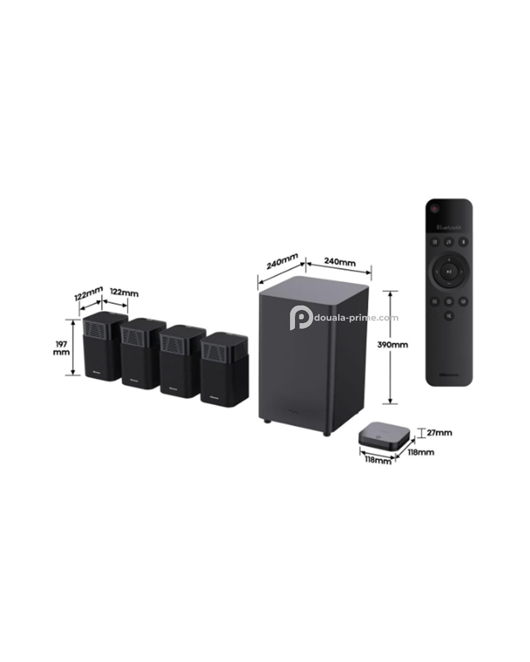 Barre de son 4.1.2 CH, 720 W   HT SATURN
