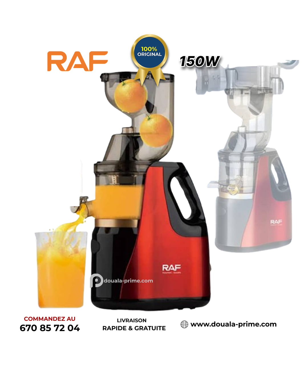 EXTRACTEUR DE JUS RAF R.2831 150W
