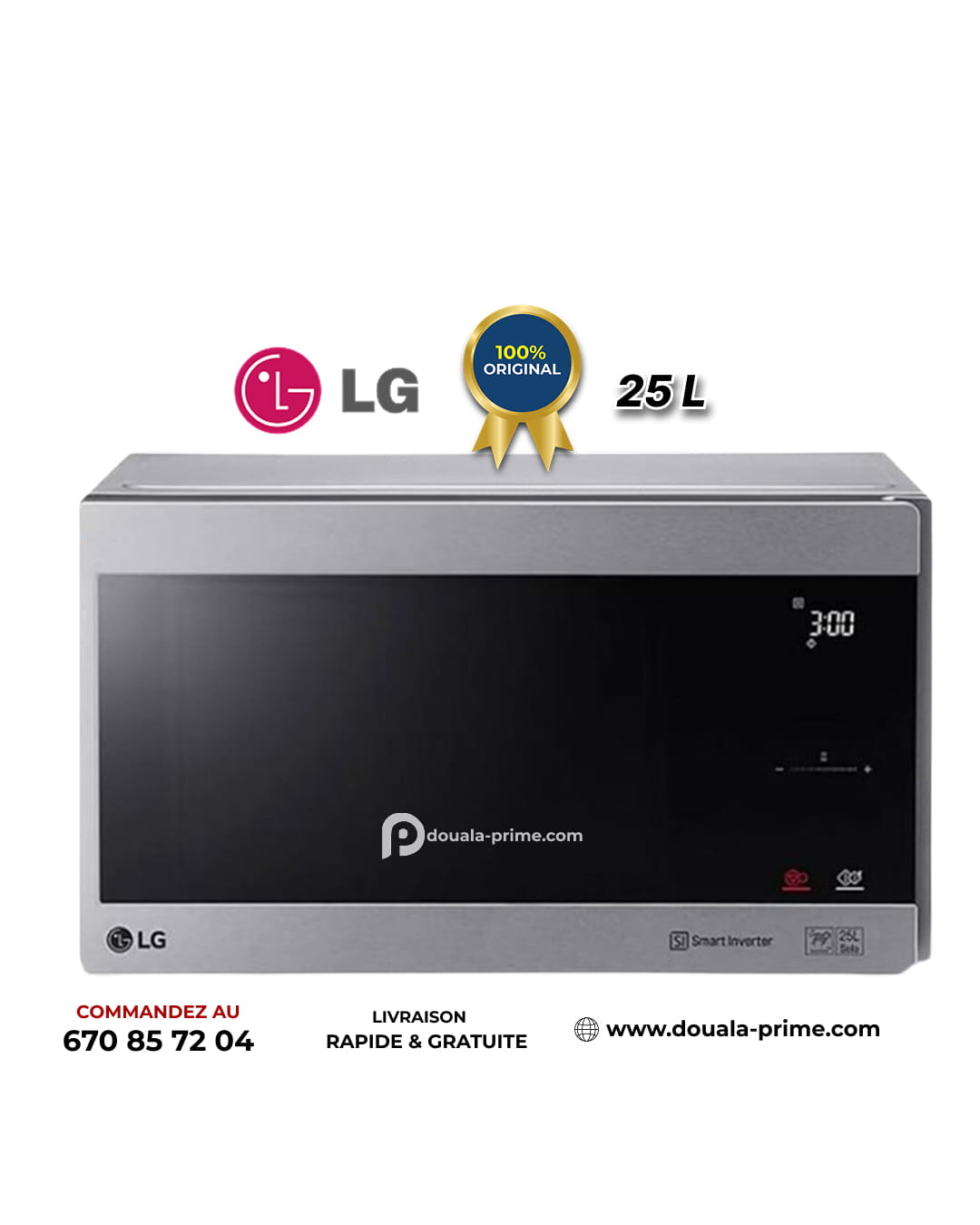 MICRO-ONDE SMART INVERTER LG - 25L - MS-2595CIS