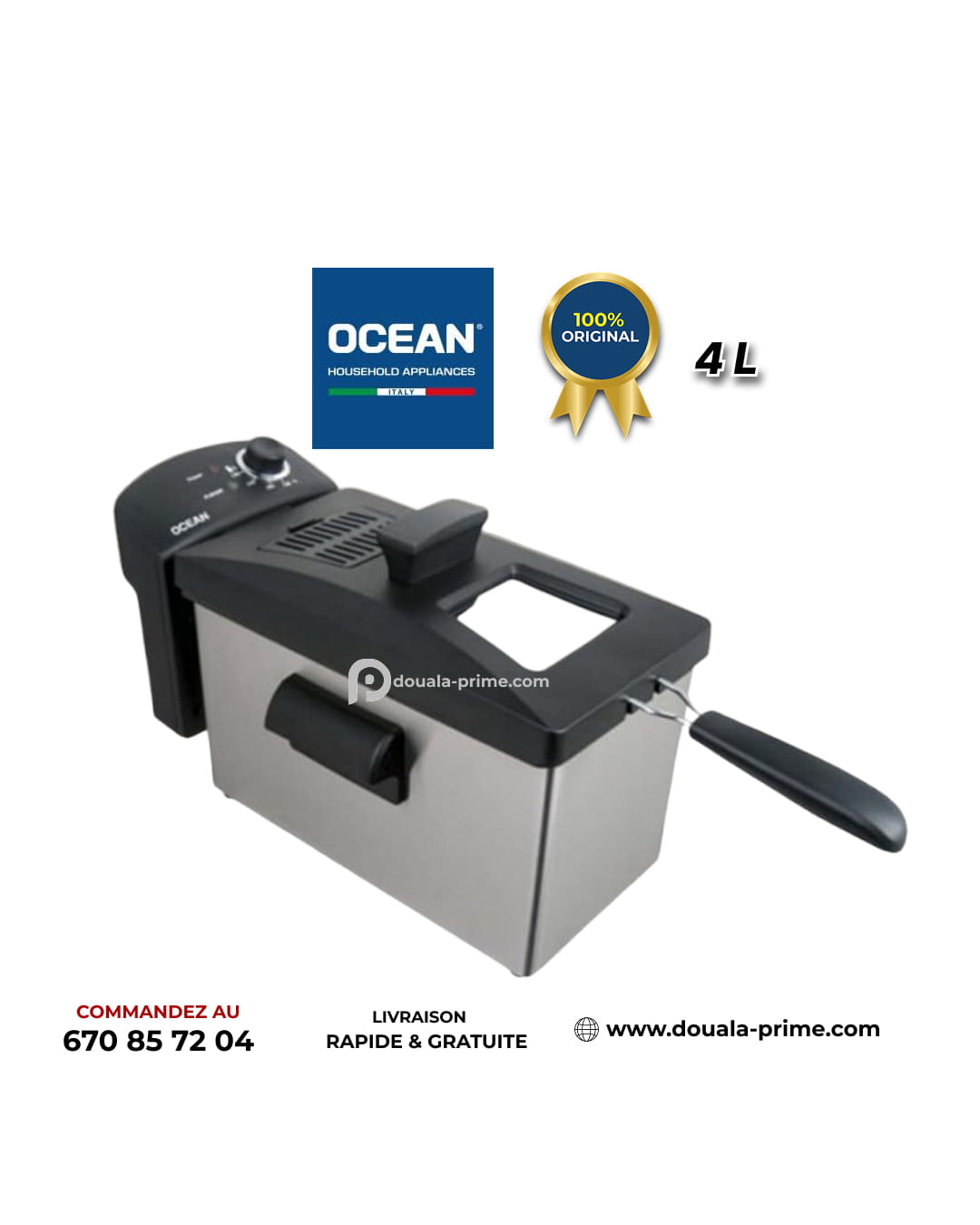 FRITEUSE ELECTRIQUE OCEAN 4L