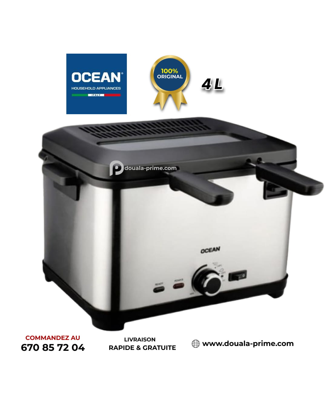 FRITEUSE ELECTRIQUE OCEAN 4L OCDF-2042