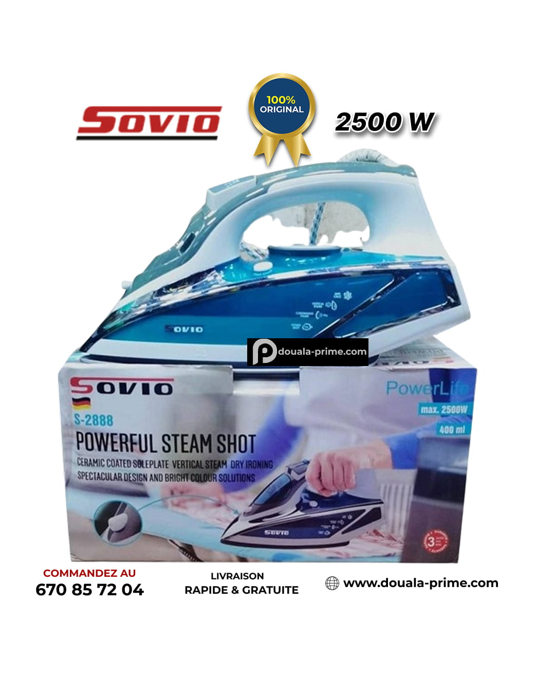 FER A VAPEUR SOVIO 2888 2500W